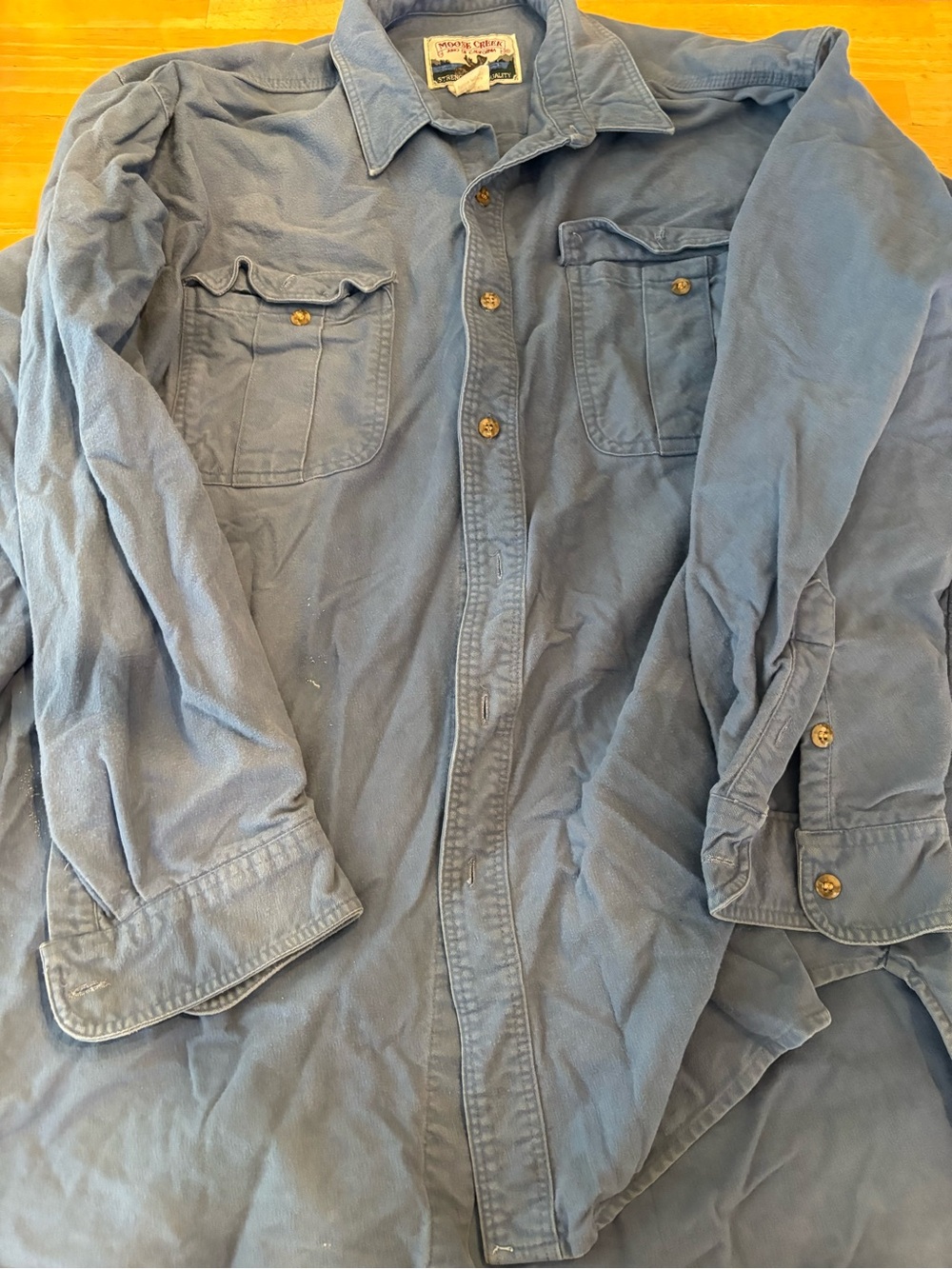 Vintage Moose Creek "Juno of California" Solid Chambray-Style Work Shirt
